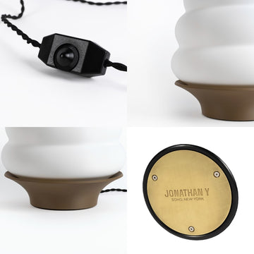 Honey Pot Minimalist Classic Plant-Based PLA 3D Printed Dimmable LED Table Lamp - JONATHAN Y